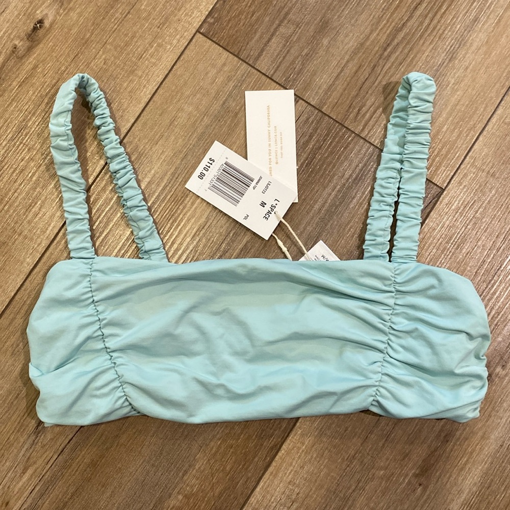 L*Space Light Blue Bikini Top